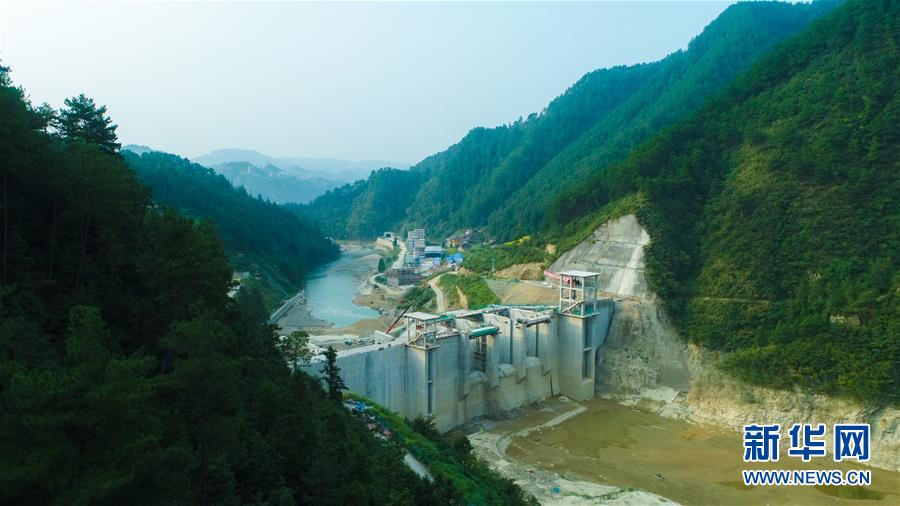 （發新華網貴州頻道）貴州重點扶貧項目空寨水庫主體工程進入尾聲